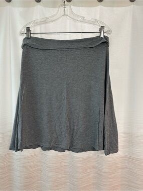 GAP Gray Knit Circle Skirt Size L